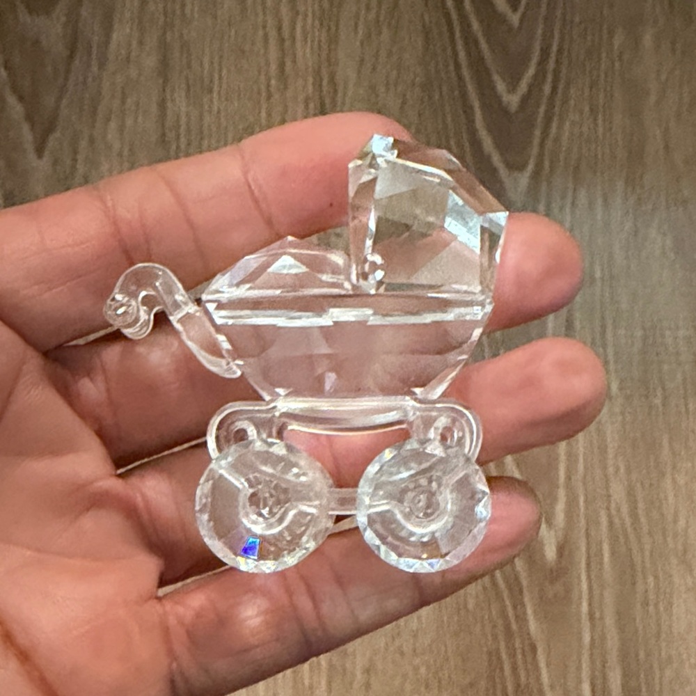 Swarovski retired Clear Crystal Baby Carriage Accent
